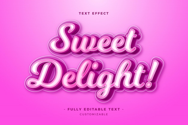 Text effect lettering concept