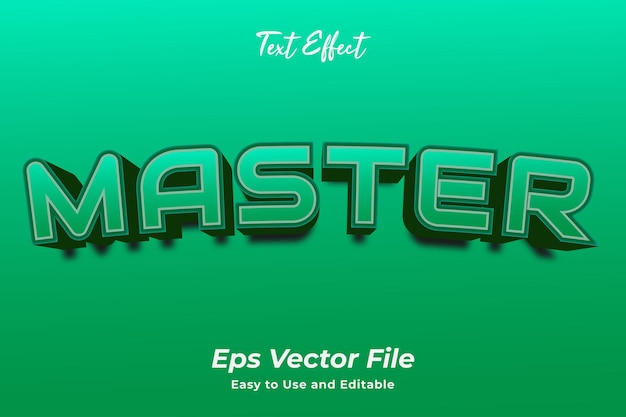 Text effect master editable and easy to use premium vector