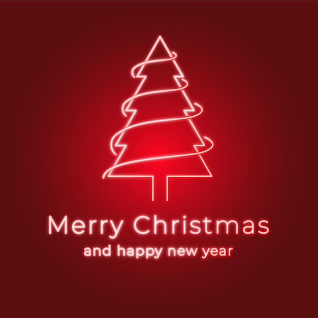 Text Effect Merry Christmas with red background