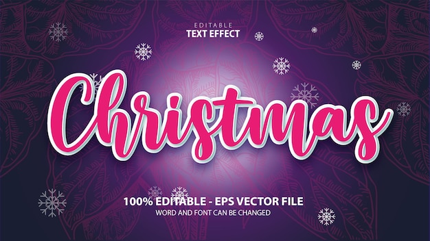 TEXT EFFECT Merry Cristmas and Happy New Year