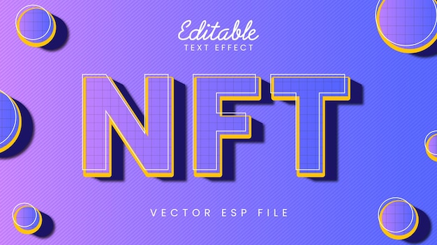 Text effect nft