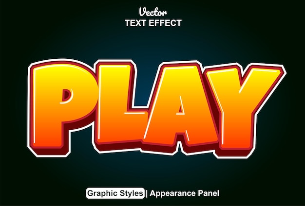 Text effect play with graphic style and editable