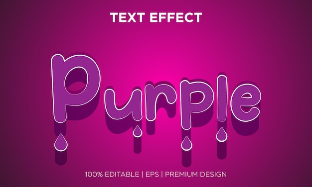 Text effect purple style