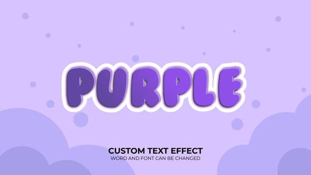 text effect PURPLE