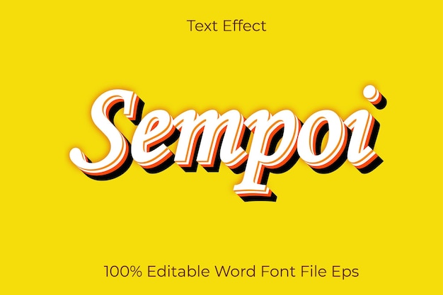 Text effect sempoi