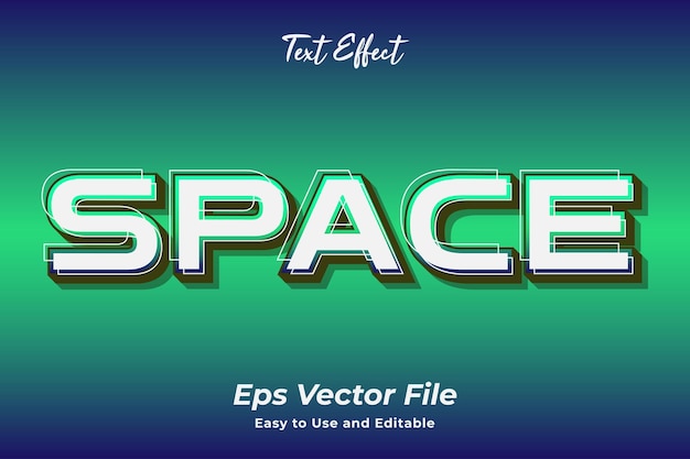 Text Effect Space Editable