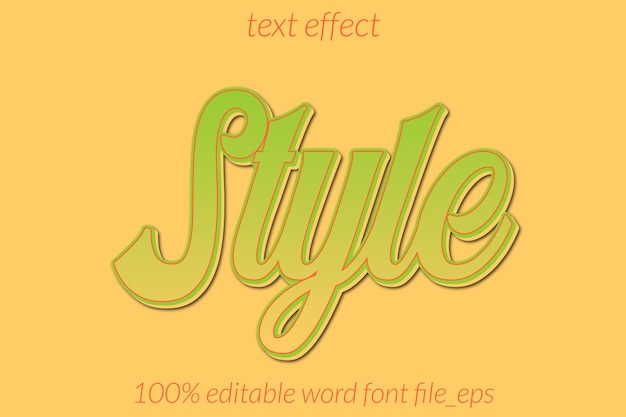 text effect style