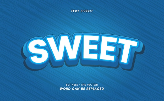 Text Effect - Sweet Word Editable