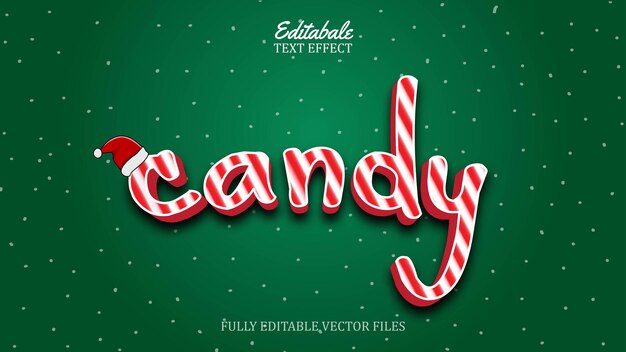 text effect theme candy