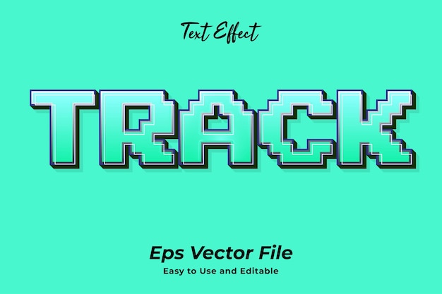 Text effect track editable