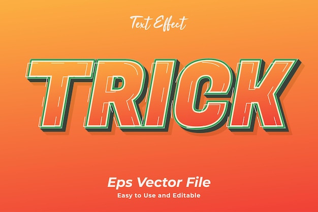 Text Effect Trick Editable
