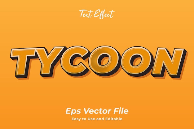 Effetto testo tycoon modificabile