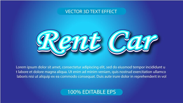 Text effect vector eps