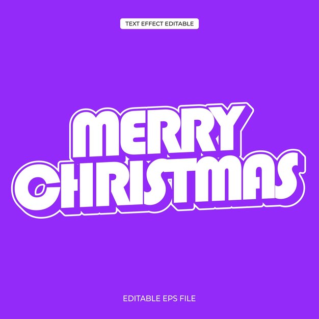 Text Effect Vrolijk Kerstfeest