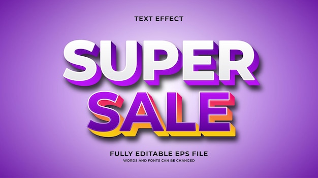 text effect with 3d style, editable text template