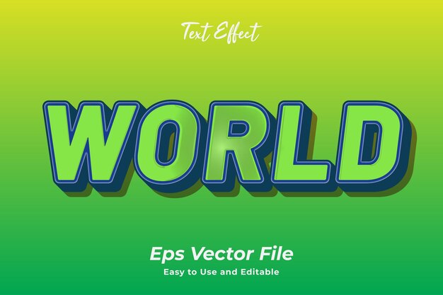 Text Effect World Editable