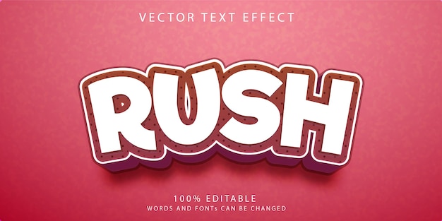 Text effects style template