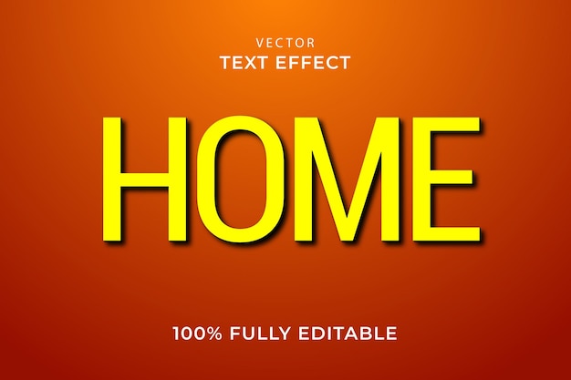 Vector text font style effect