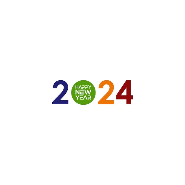 Text happy new year 2024