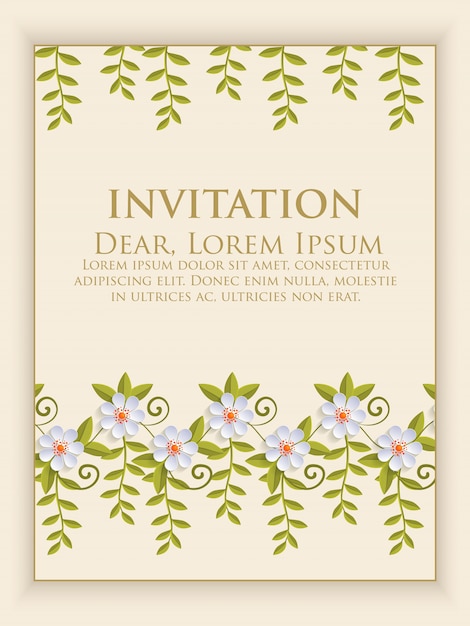 Text invitation bridal marriage vintage