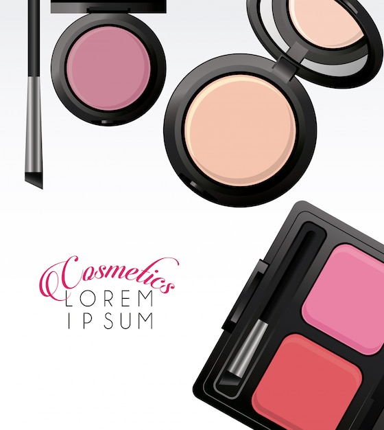 text and makeup cosmetics