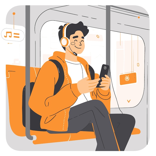 text to speech public transport feature cartoon
