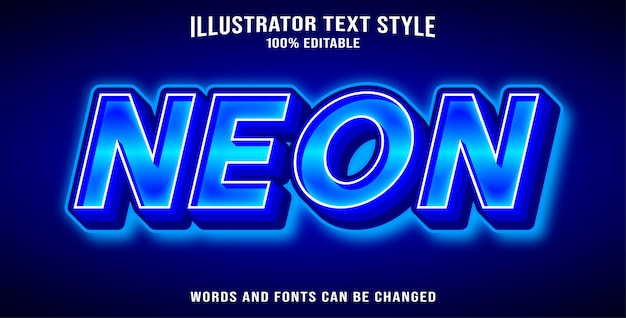 Text style neon