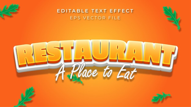 Texteffectrestaurant