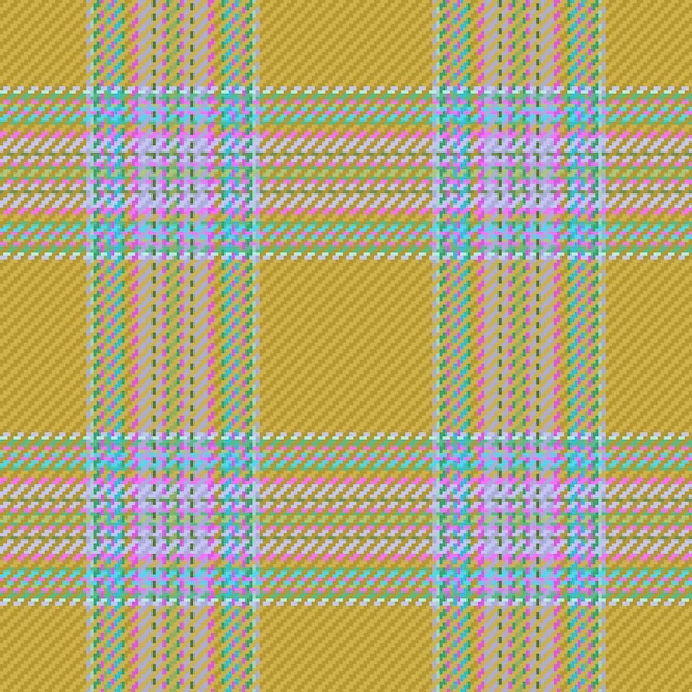 Textiel achtergrond stof Patroon naadloze vector Tartan check textuur plaid