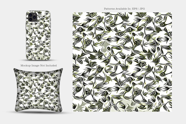 Vector textiel- en behangpatronen een afdrukbaar digitaal illustratiewerk bloemenprintontwerpen