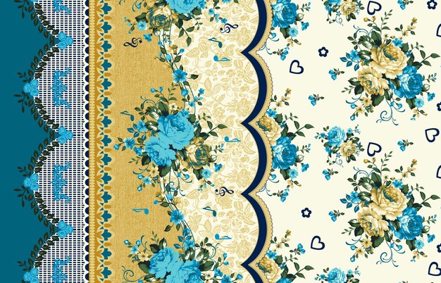 Textile design pattern printed design