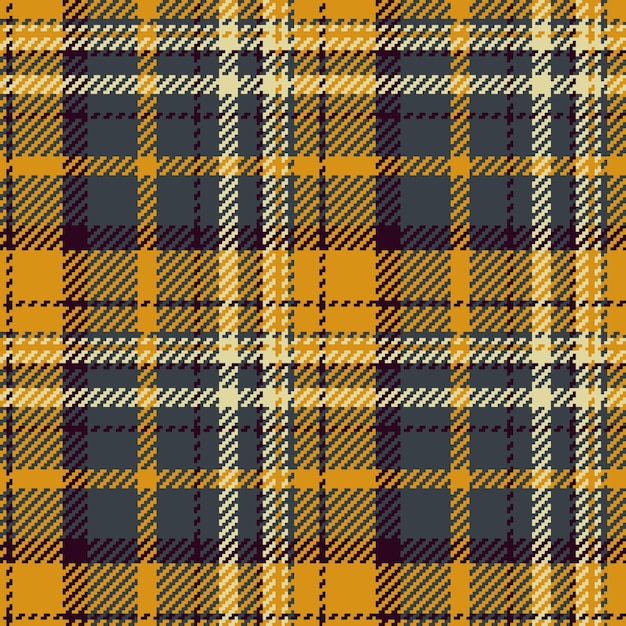 Textile fabric check of pattern seamless tartan with a vector plaid background texture