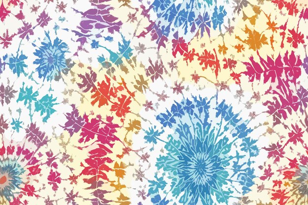 Textile Indigo Tie Dye Material Design vector pattern