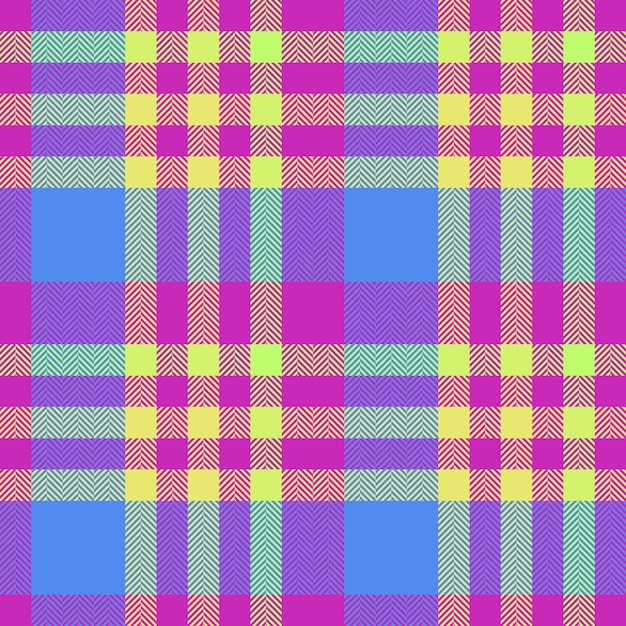 Textile plaid background of texture pattern vector with a check seamless tartan fabric in violet and blue colors