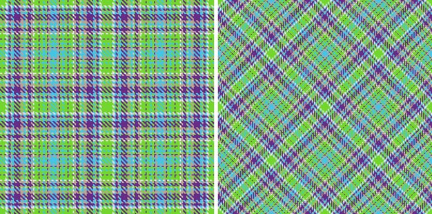 Textile tartan background Pattern check plaid Texture fabric vector seamless