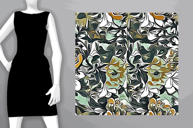 Textile and wallpaper patterns A printable digital illustration work Floral Print designs