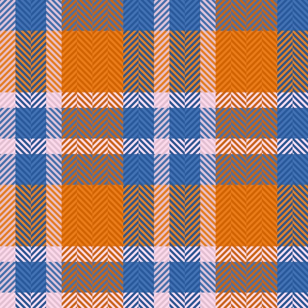 Текстурный фон бесшовный Проверить образец ткани Tartan векторный текстильный плед