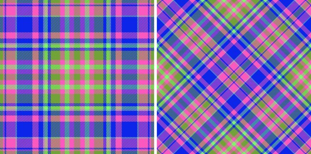 Vector texture check background fabric vector pattern seamless textile plaid tartan