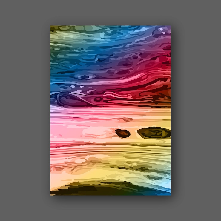 Vector the texture of cracks on the surface colored marble pattern the illusion of liquid art interior design paintings covers and creative ideas
