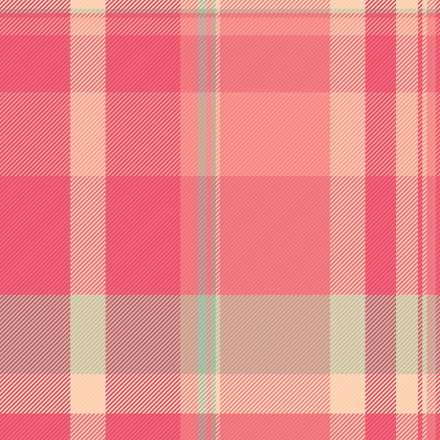 Texture fabric background of check tartan pattern with a seamless vector plaid textile