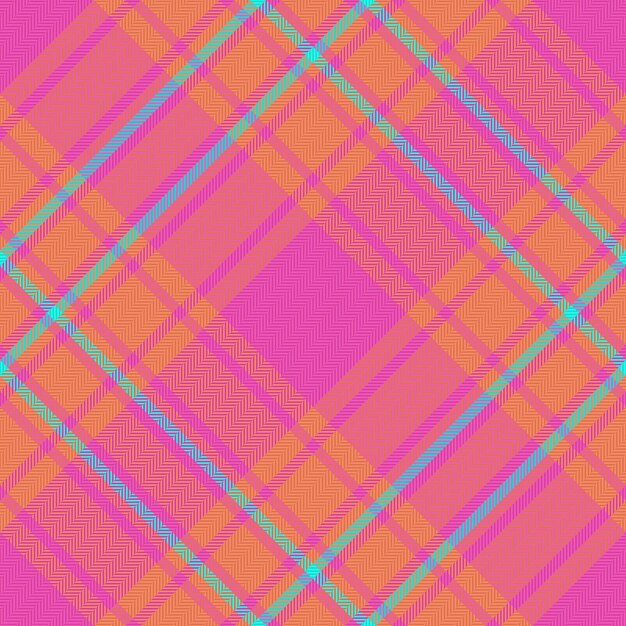 Texture fabric plaid Background seamless vector Check textile tartan pattern