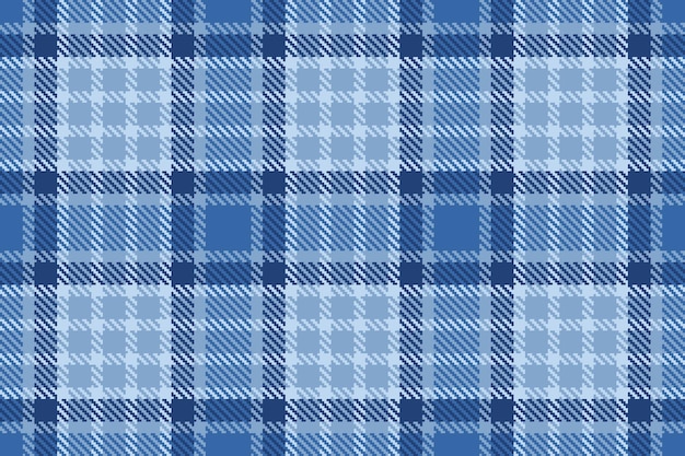Texture fabric tartan of textile plaid pattern with a seamless check vector background in blue and light colors