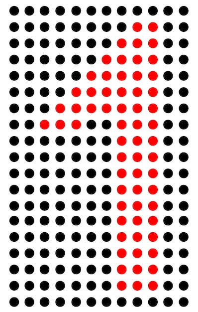 Vector texture number one of the round dots technical background