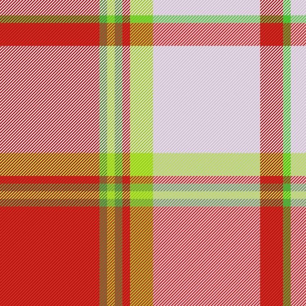 Texture pattern background Plaid vector check Seamless tartan textile fabric