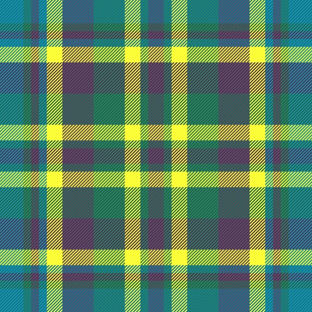 Texture plaid background Check fabric textile Seamless vector tartan pattern