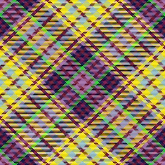 Texture plaid check of fabric pattern seamless with a background vector textile tartan