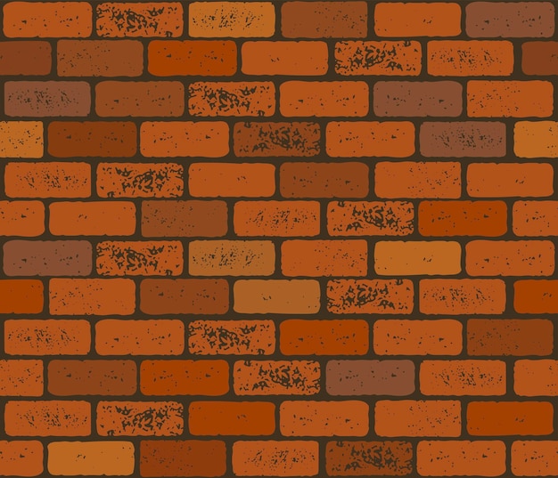 texture of a retro brick wall in reddish shades suitable for creating vintage interiors background