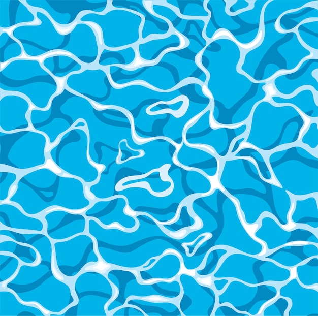 Vector texture of water blue water texture background