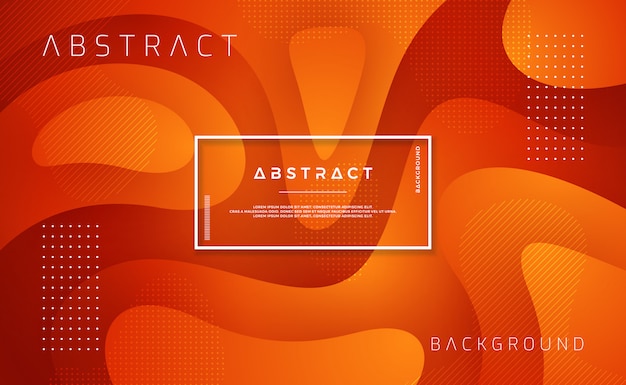 Textured background design in 3D style with orange and red color.