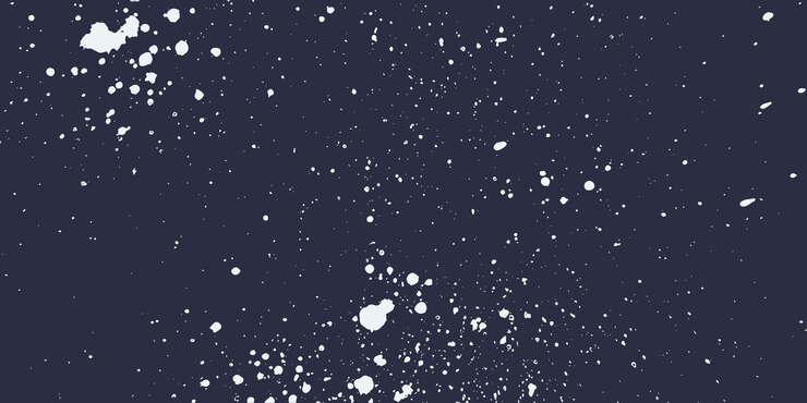 Vector textured dark blue backdrop with dusty halftone stipple effect ink spots splashes overlay effects